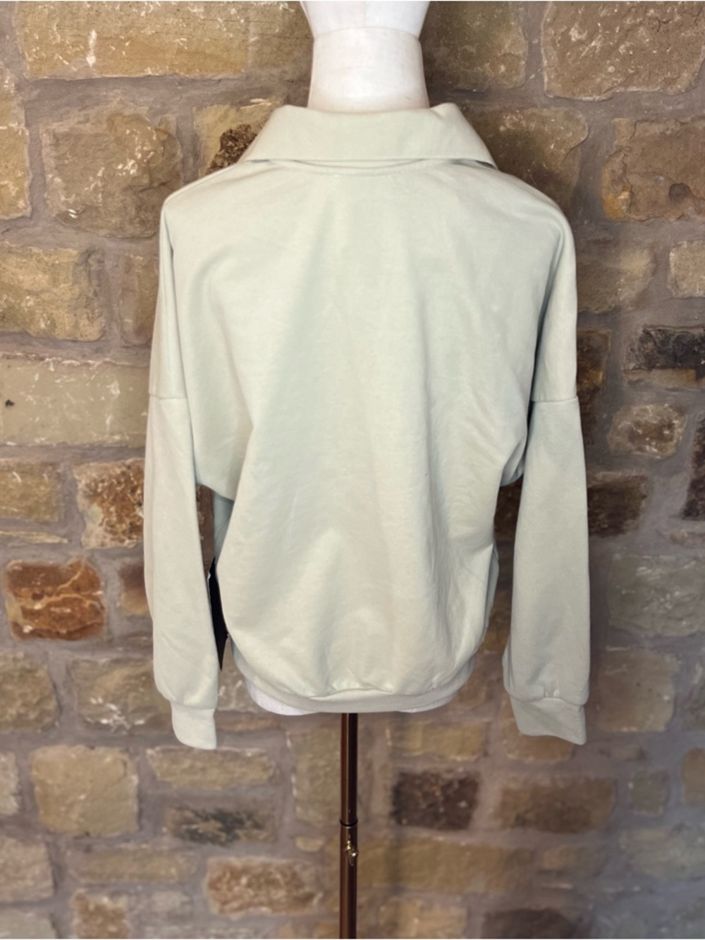 Tuckernuck Pomander Place Sage Bode Polo Sweatshirt NWT Oversized XS - Picture 8 of 12